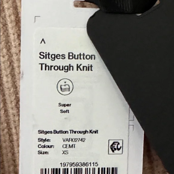 NWT Varley Sitges Button Through Cardigan Sweater Size XS - Picture 8 of 12